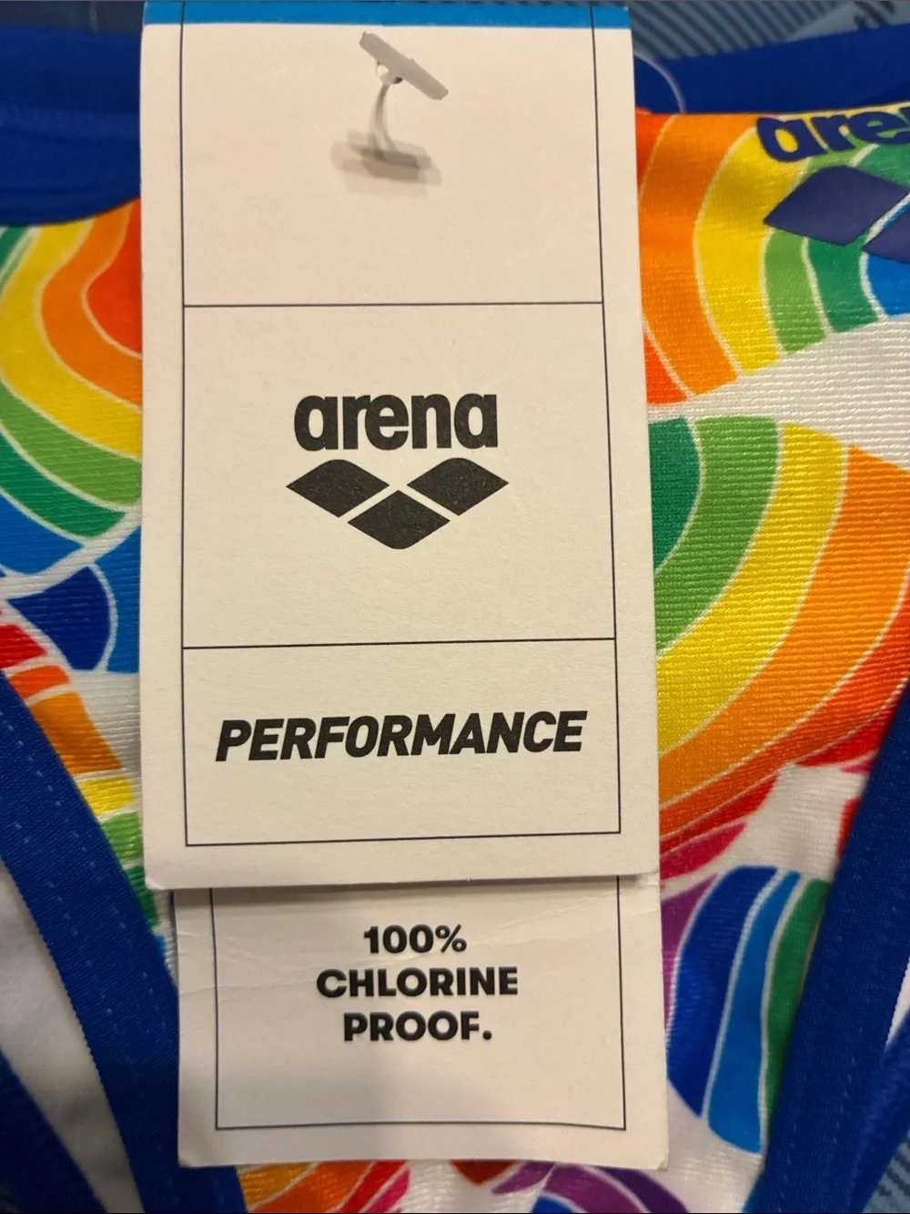 NWT Arena Performance Men's Pride Swim Brief Chlorine Resistant MaxLife USA 24